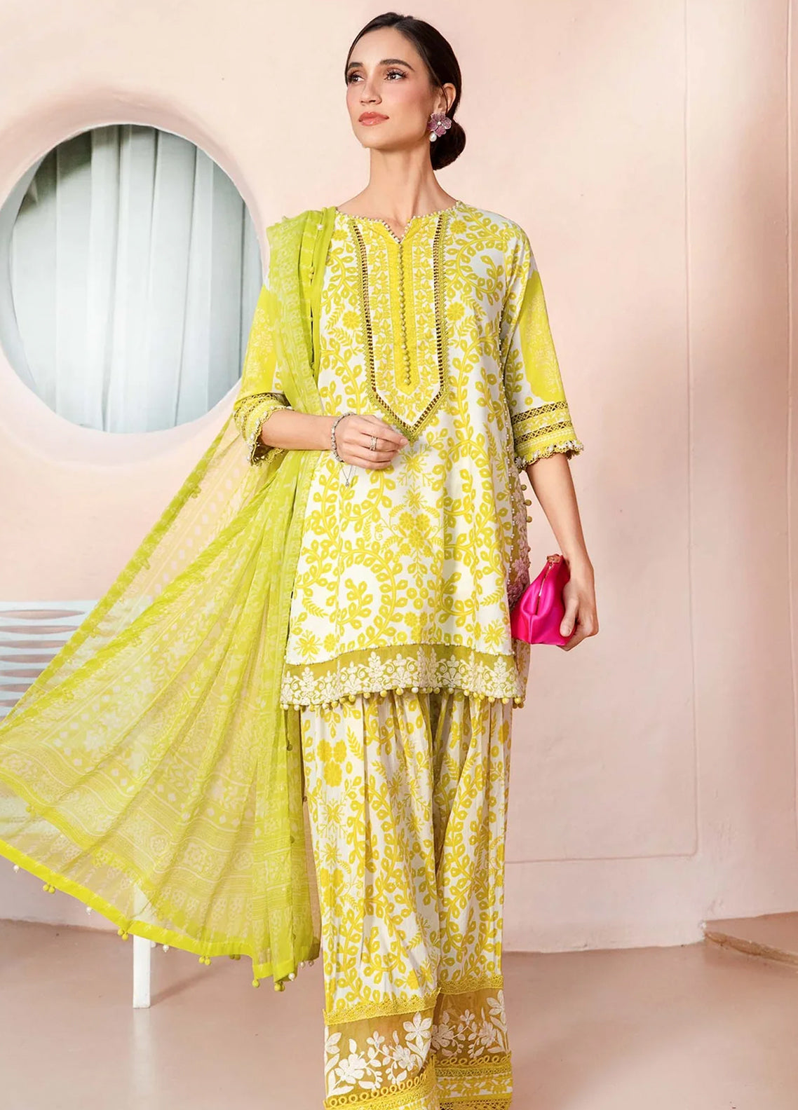 Embroidered Lawn 3 Piece Unstitched Suit MBL-MPT-2504-A-25- Summer Collection