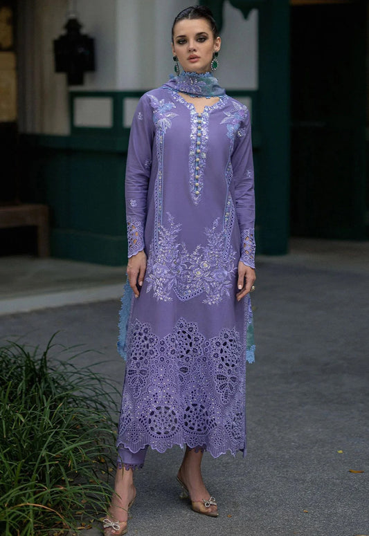 Embroidered Lawn 3 Piece Unstitched Suit ML-HU-D05-Adeline - Summer Collection