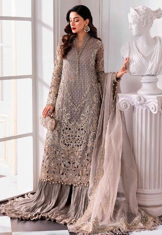 Embroidered Chiffon 3 Piece Unstitched Suit MBC-BD-3006-25 - Party Wear