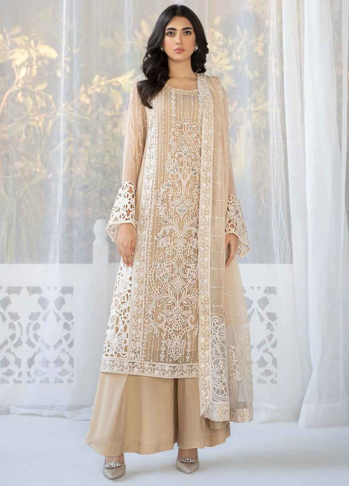 Embroidered Chiffon 3 Piece Unstitched Suit MBC-SF-EF24-67 -Party Wear