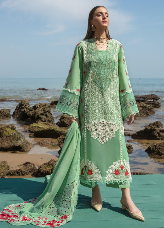 Embroidered Lawn 3 Piece Unstitched Suit CSSL-SPRING BLOOMS-D03-B - Summer Collection