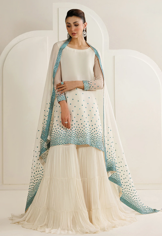 Embroidered Chiffon 3 Piece Unstitched Suit JC-UC-3133 - Party Wear