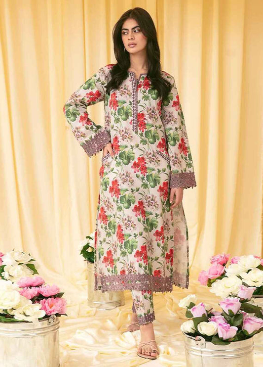 Embroidered Lawn 3 Piece Unstitched Suit ML-SUNNY MEADOW-24 - Summer Collection