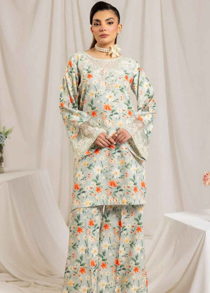 Embroidered Lawn 3 Piece Unstitched Suit ML-PLS-101-24 - Summer Collection