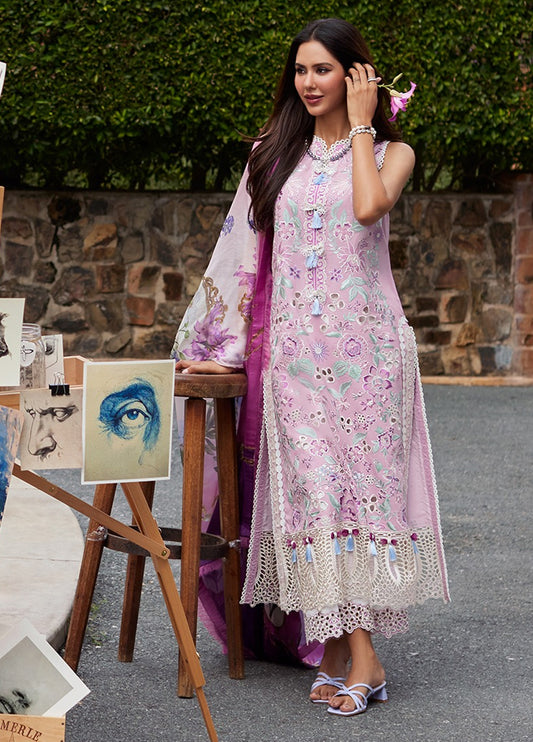 Embroidered Lawn 3 Piece Unstitched Suit ML-D11-Florence Finesse-24 - Summer Collection