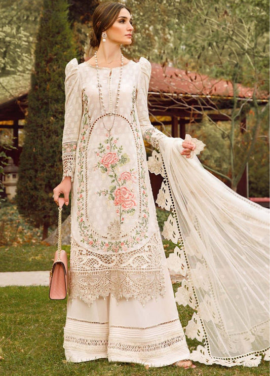 Embroidered Lawn 3 Piece Unstitched Suit MBL-D-2302-A-23-Summer Collection