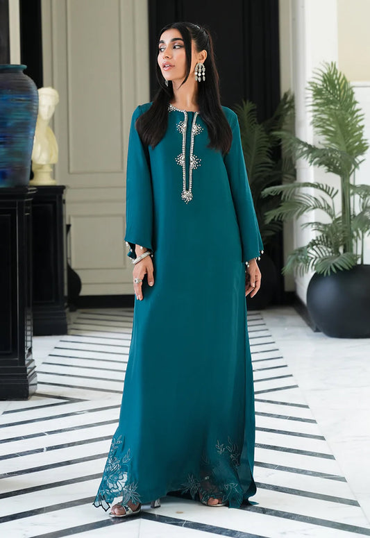 Printed Silk 3 Piece Unstitched Suit Chameuse-LL-AARIL LONG-25 - Party Wear