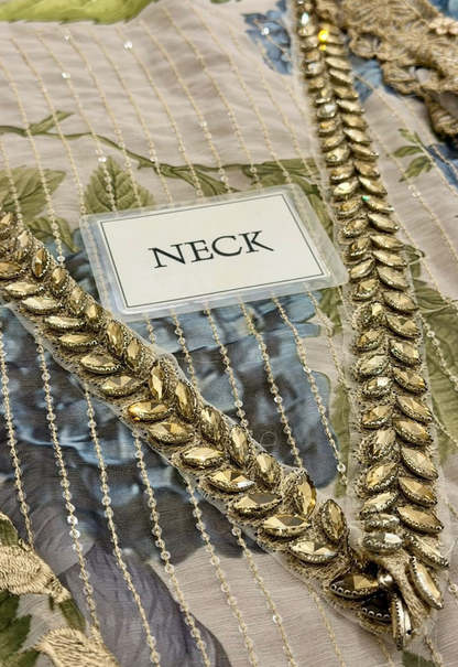 Embroidered Chiffon 3 Piece Unstitched Suit MBC-MPC-26-203 - Party Wear