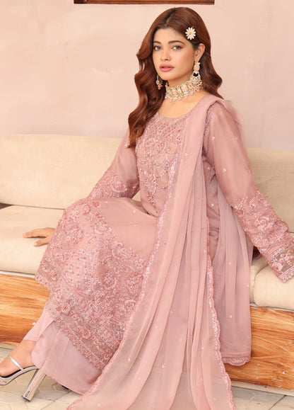 Arzoo By Polawn Embroidered Stitched 3 Piece Chiffon Suit PD-24-701-Ready to Wear