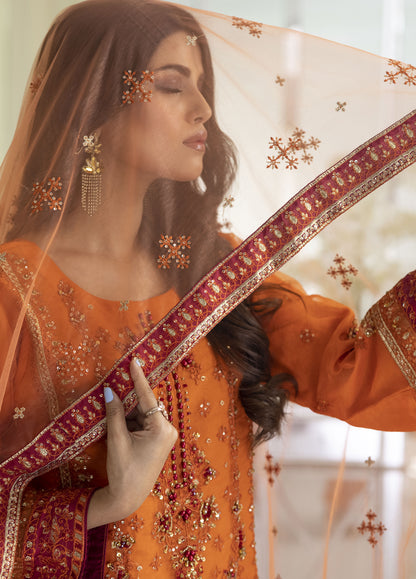 Aashiyan By Polawn Embroidered Stitched 3 Piece Organza Suit PD-23-202 Ready to Wear