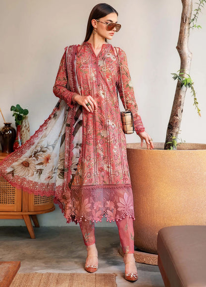 Embroidered Lawn 3 Piece Unstitched Suit MBL-MPT-2508-A-25 - Summer Collection