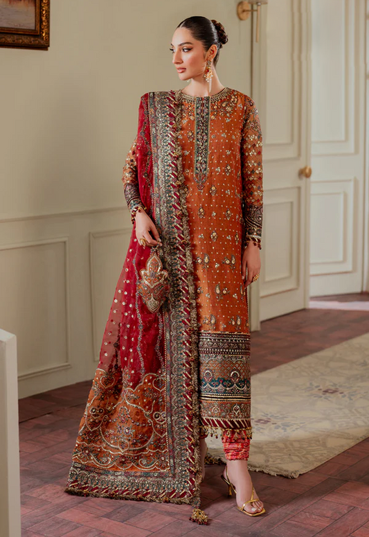 Embroidered Chiffon 3 Piece Unstitched Suit BC-HU-CH13-01 - Summer Collection