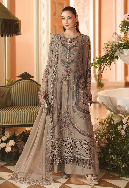 Embroidered Chiffon 3 Piece Unstitched Suit MBC-MPC-26-201 - Party Wear
