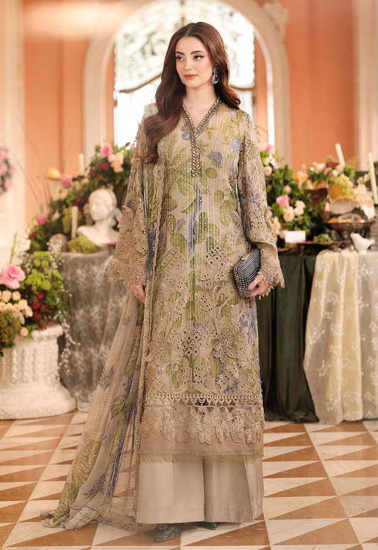 Embroidered Chiffon 3 Piece Unstitched Suit MBC-MPC-26-203 - Party Wear