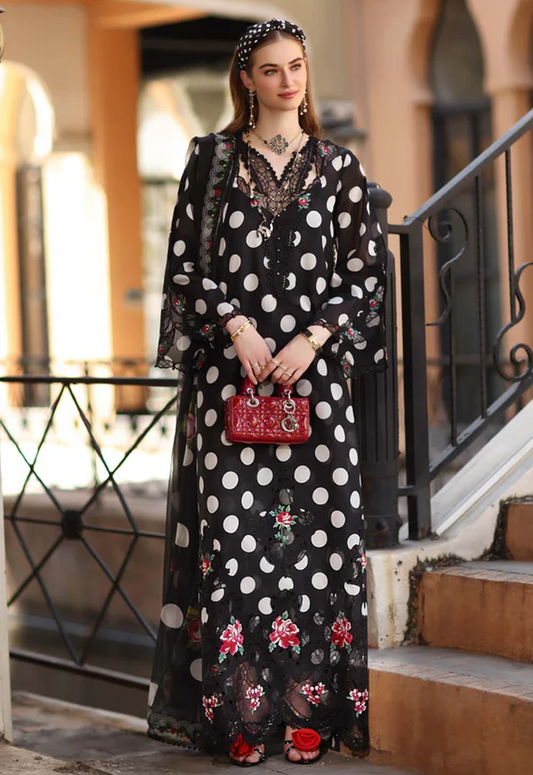 Embroidered Swiss Lawn 3 Piece Unstitched Suit NSAL-D04-A-26 - Summer Collection