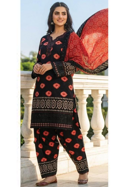 Embroidered Lawn 3 Piece Unstitched Suit MTL-D0682-A-26 - Summer Collection