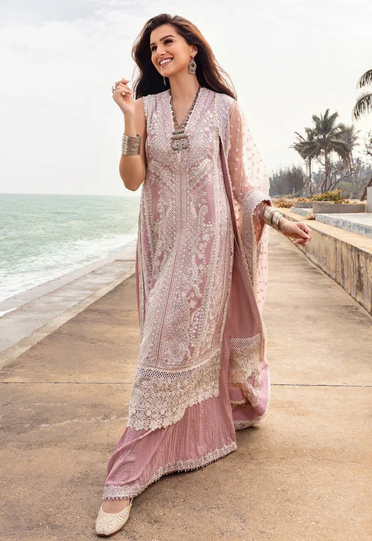 Embroidered Lawn 3 Piece Unstitched Suit FSL-HU-AMARYLLIS - Summer Collection