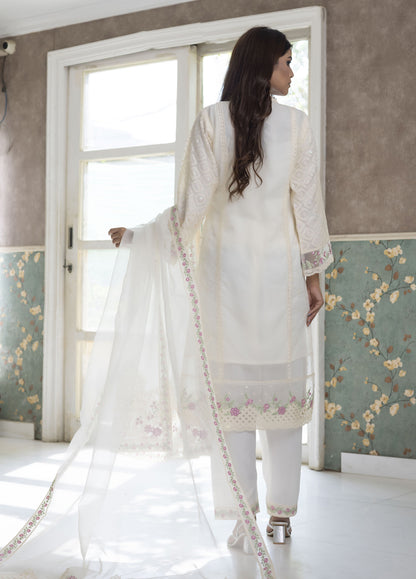 Aashiyan By Polawn Embroidered Stitched 3 Piece Organza Suit PD-23-201 Ready to Wear