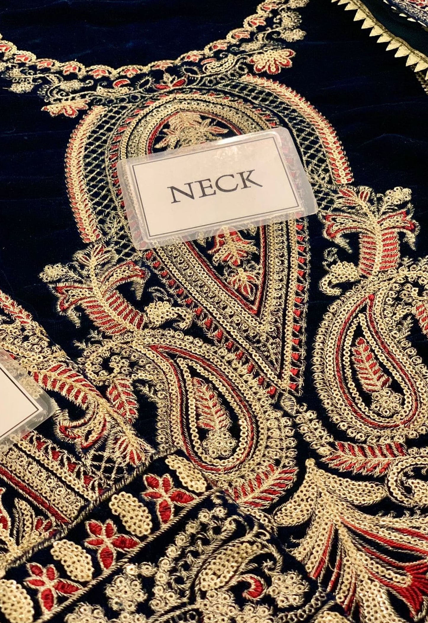 Embroidered Unstitched 3 Piece Velvet Suit ACV-VT-07-A-25 - Party Wear