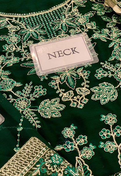 Embroidered Chiffon 3 Piece Unstitched Suit SC-CT 25004-25 - Party Wear