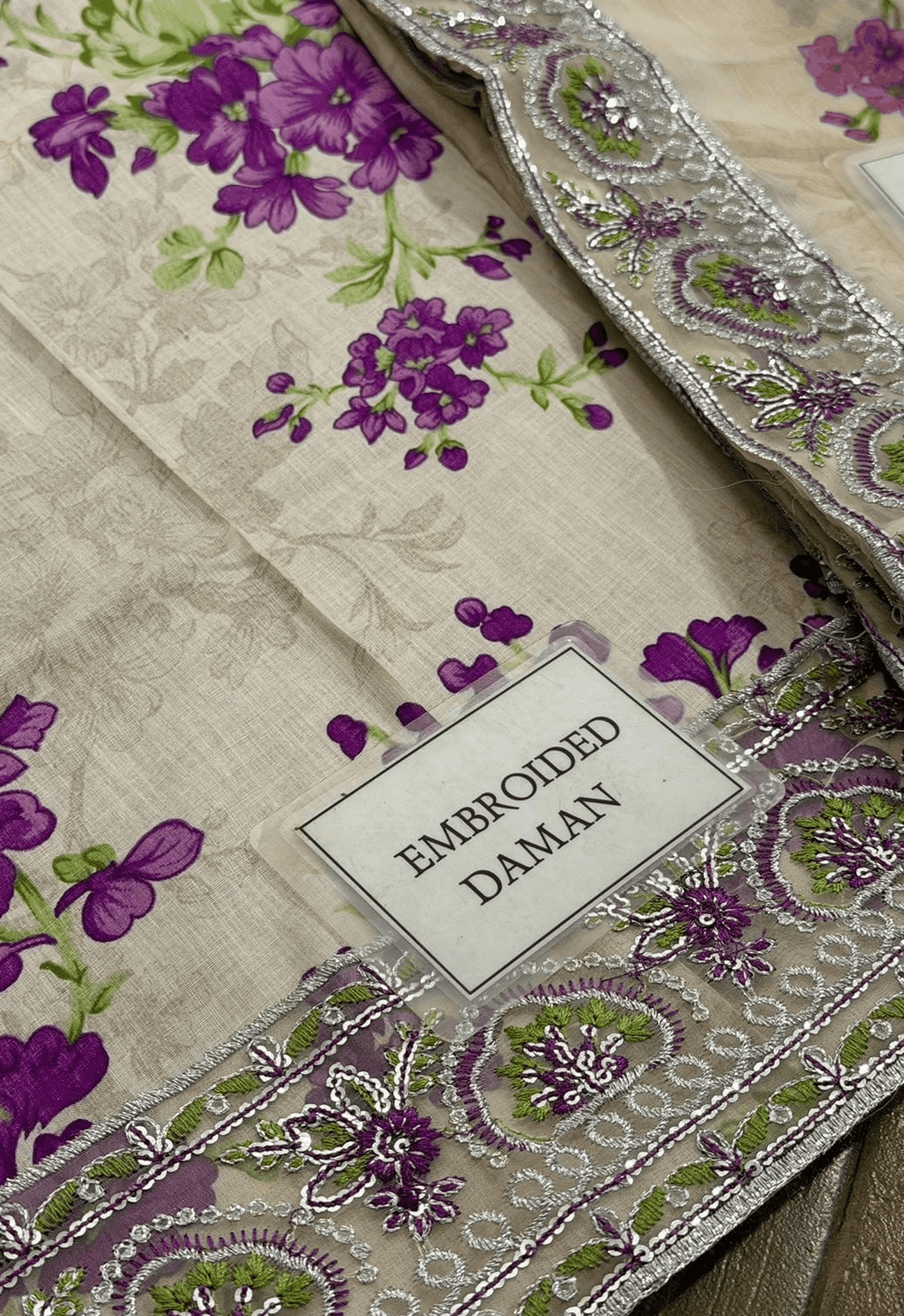 Embroidered Lawn 3 Piece Unstitched Suit ACL-EID-01-A - Summer Collection