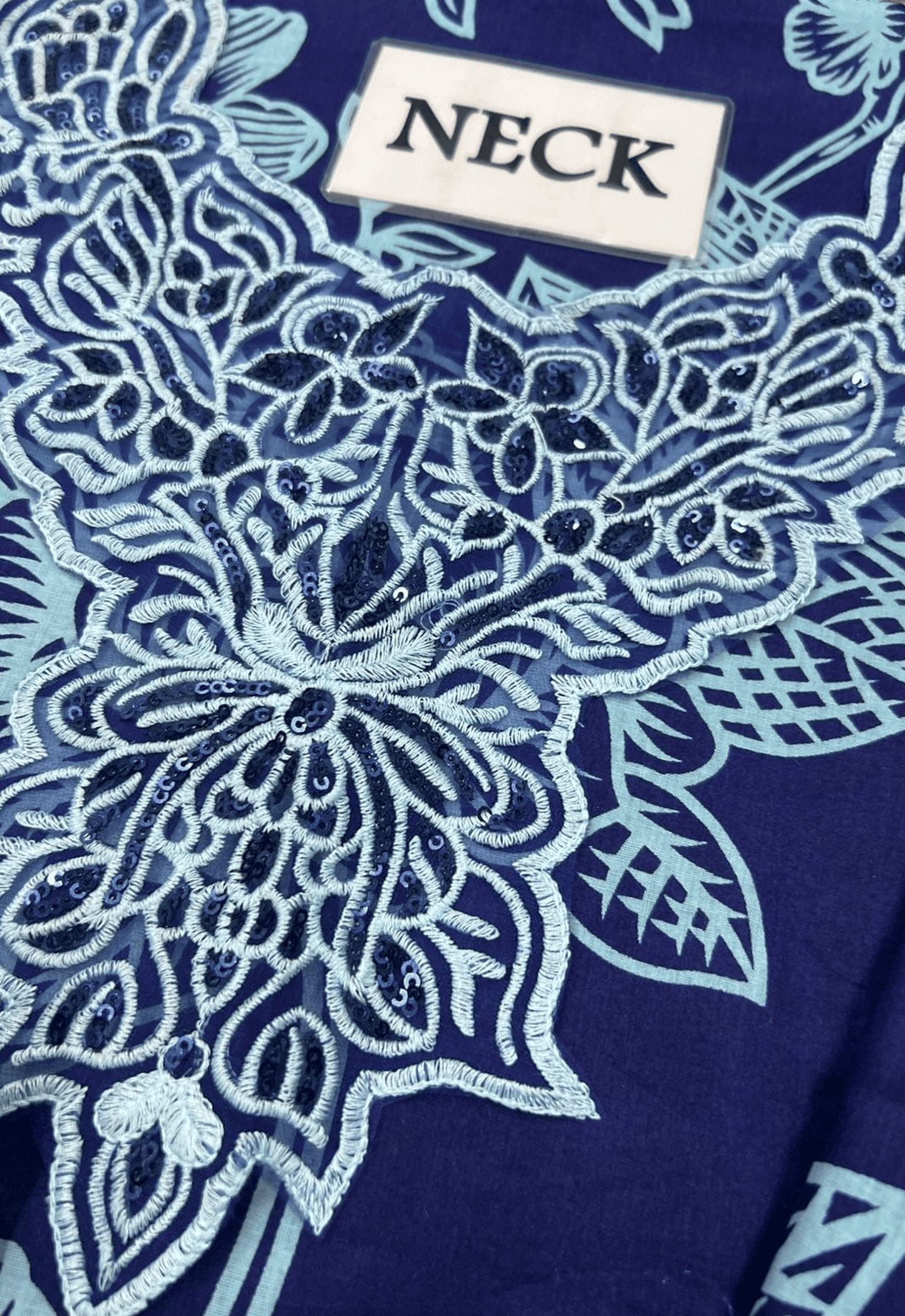 Embroidered Lawn 3 Piece Unstitched Suit NC-NP-465-B - Summer Collection