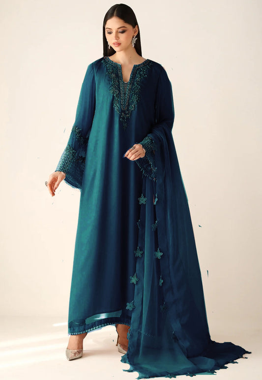 Embroidered Chiffon 3 Piece Unstitched Suit TURQAISH-BV-PR-1153 - Party Wear