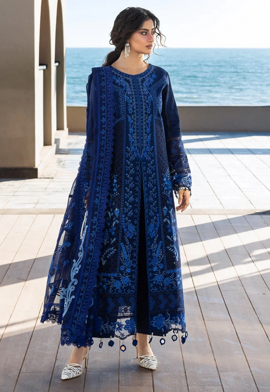 Embroidered Lawn 3 Piece Unstitched Suit ML-HU-S-015 - Summer Collection