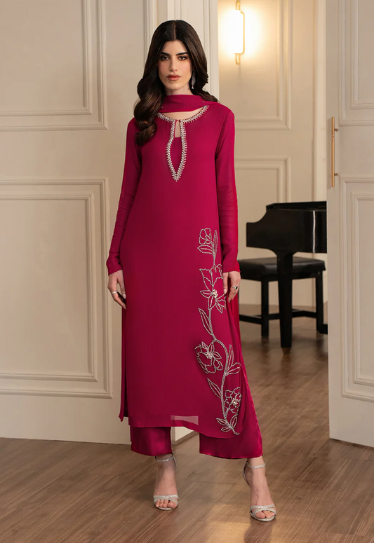 Embroidered Lawn 3 Piece Unstitched Suit LL-ZALAAR LONG - Summer Collection