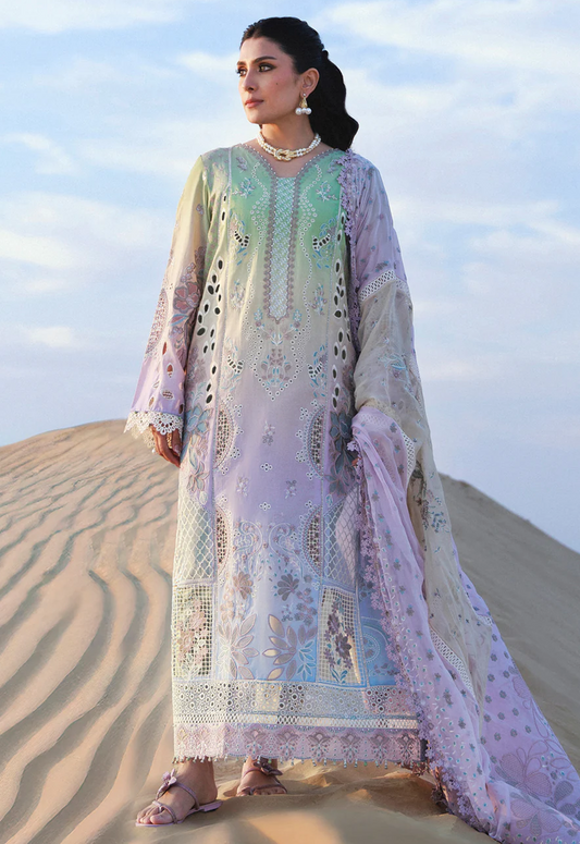 Embroidered Lawn 3 Piece Unstitched Suit NL-NE-228 - Summer Collection