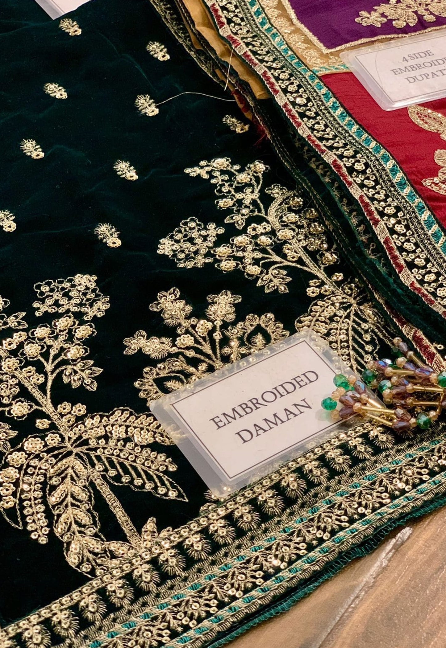 Embroidered Unstitched 3 Piece Velvet Suit JV-CVF-D01-25 - Party Wear