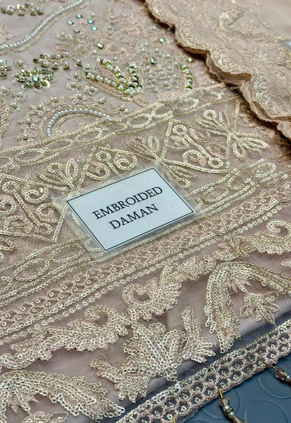 Embroidered Chiffon 3 Piece Unstitched Suit EAC-LAILA-25 - Party Wear