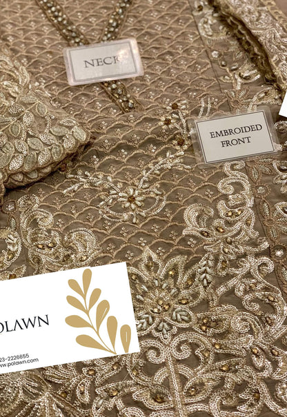 Embroidered Chiffon 3 Piece Unstitched Suit MBC-BD-3006-25 - Party Wear