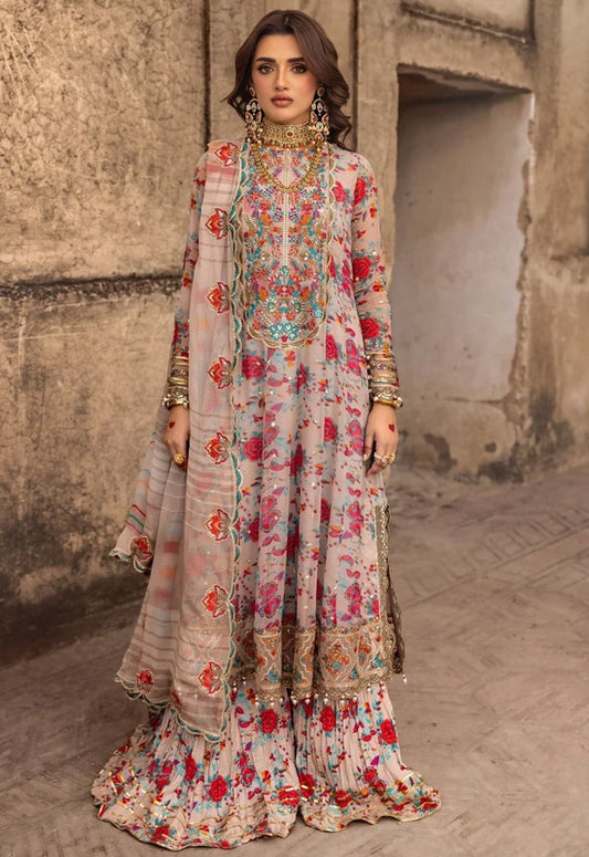 Embroidered Chiffon 3 Piece Unstitched Suit CC-VSL-D08-25 - Party Wear