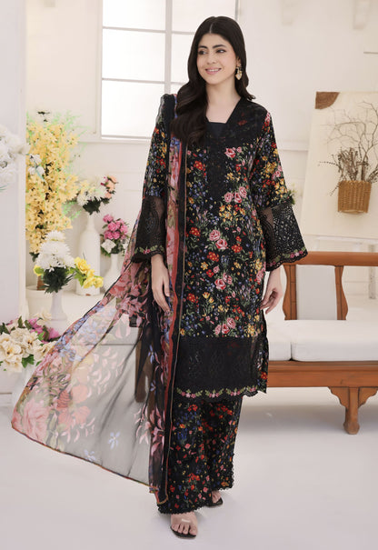 Nayab By Polawn Embroidered Stitched 3 Piece Lawn Suit PD-25-413-B-Ready to Wear