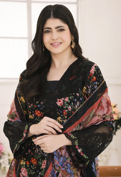 Nayab By Polawn Embroidered Stitched 3 Piece Lawn Suit PD-25-413-B-Ready to Wear