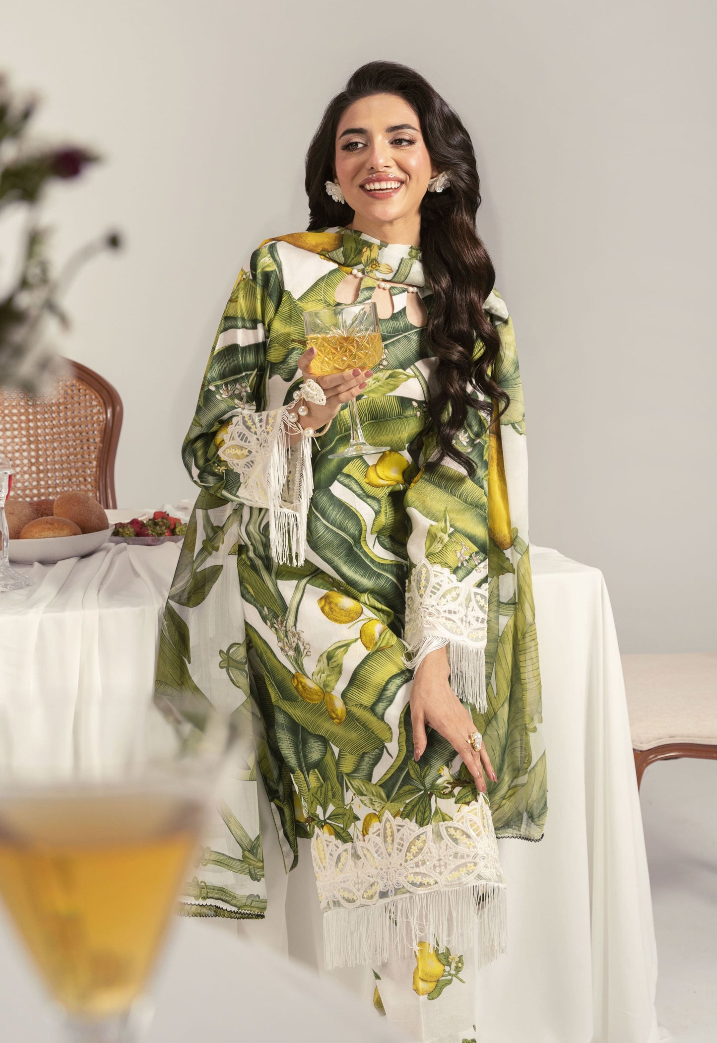 Nayab By Polawn Embroidered Stitched 3 Piece Lawn Suit PD-25-416-A-Ready to Wear
