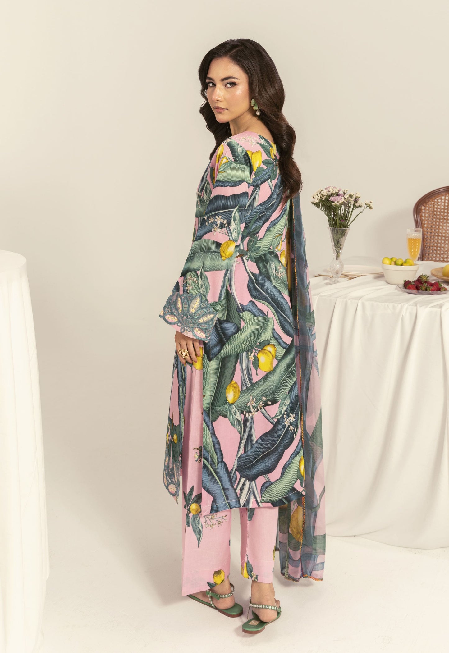 Nayab By Polawn Embroidered Stitched 3 Piece Lawn Suit PD-25-416-B-Ready to Wear