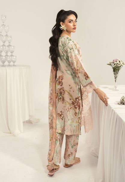 Nayab By Polawn Embroidered Stitched 3 Piece Lawn Suit PD-25-417-A-Ready to Wear