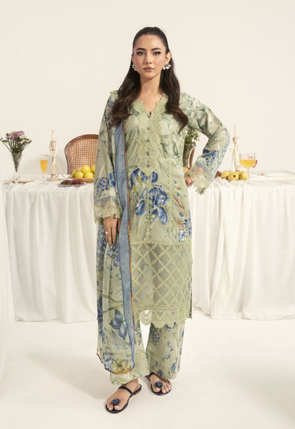 Nayab By Polawn Embroidered Stitched 3 Piece Lawn Suit PD-25-417-B-Ready to Wear