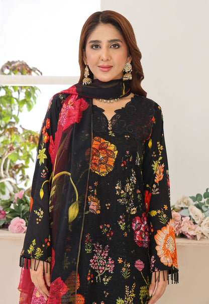 Naina By Polawn Embroidered Stitched 3 Piece Lawn Suit PD-25-435-B-Ready to Wear