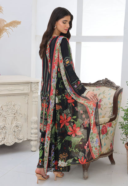 Naina By Polawn Embroidered Stitched 3 Piece Lawn Suit PD-25-437-B-Ready to Wear
