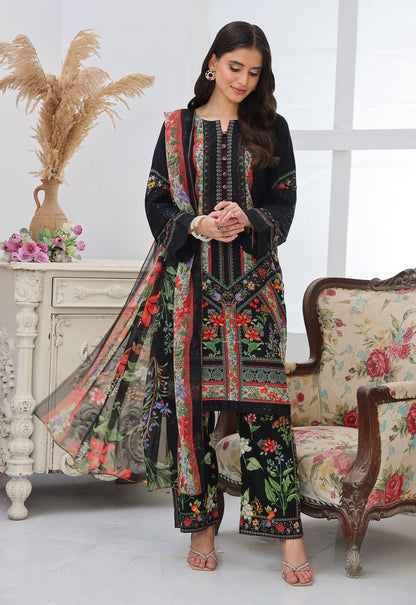 Naina By Polawn Embroidered Stitched 3 Piece Lawn Suit PD-25-437-B-Ready to Wear