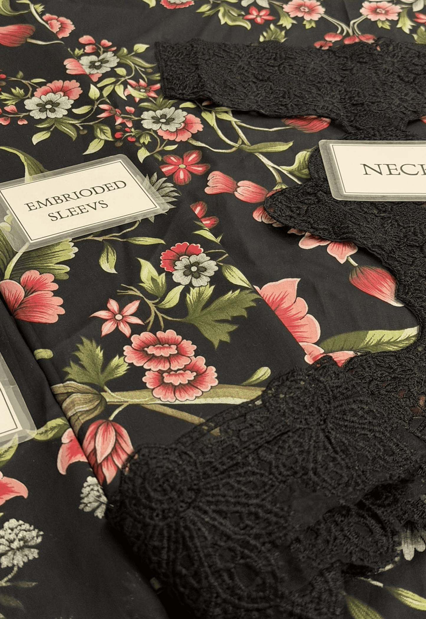 Embroidered Lawn 3 Piece Unstitched Suit MBL-MPT-2709-B-25 - Summer Collection