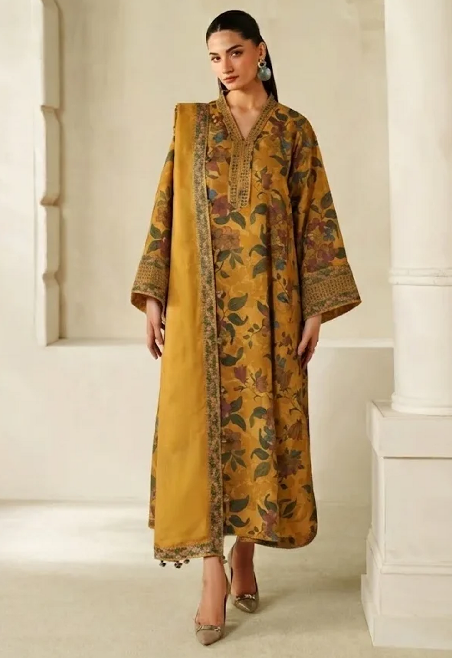 Embroidered Lawn 3 Piece Unstitched Suit BL-UF-4339-B - Summer Collection