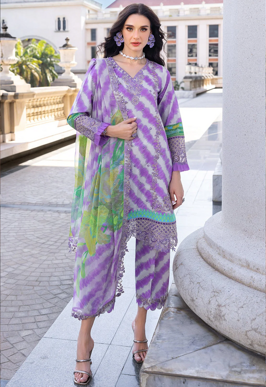 Embroidered Lawn 3 Piece Unstitched Suit CL-WM-AG5-02-26 - Summer Collection