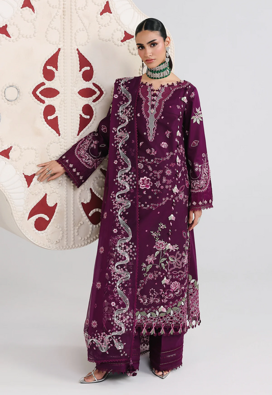 Embroidered Lawn 3 Piece Unstitched Suit QL-QFL-10-TRESA - Summer Collection