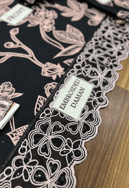 Embroidered Lawn 3 Piece Unstitched Suit NC-NP-465-A - Summer Collection