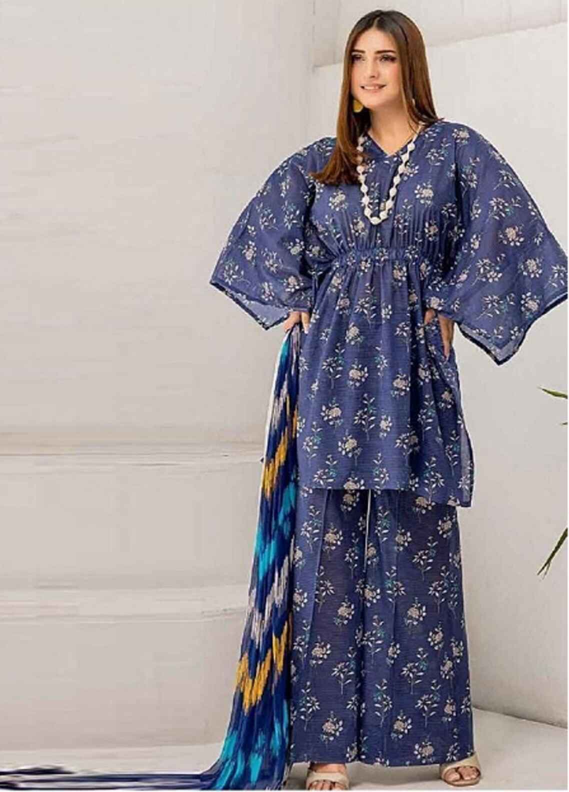 Printed Silk 3 Piece Unstitched Suit PL-CHAMEUSE-101-24 - Party Wear