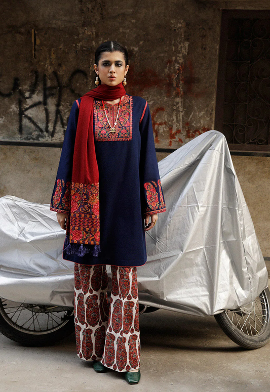 Embroidered Lawn 3 Piece Unstitched Suit JL-HU-Mosaic-A-25 - Summer Collection